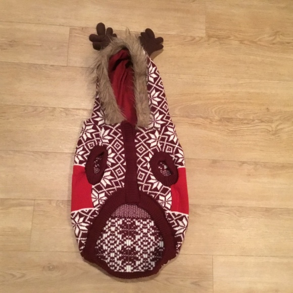 Dog Christmas Elk Warm Winter Sweater - Picture 4 of 5